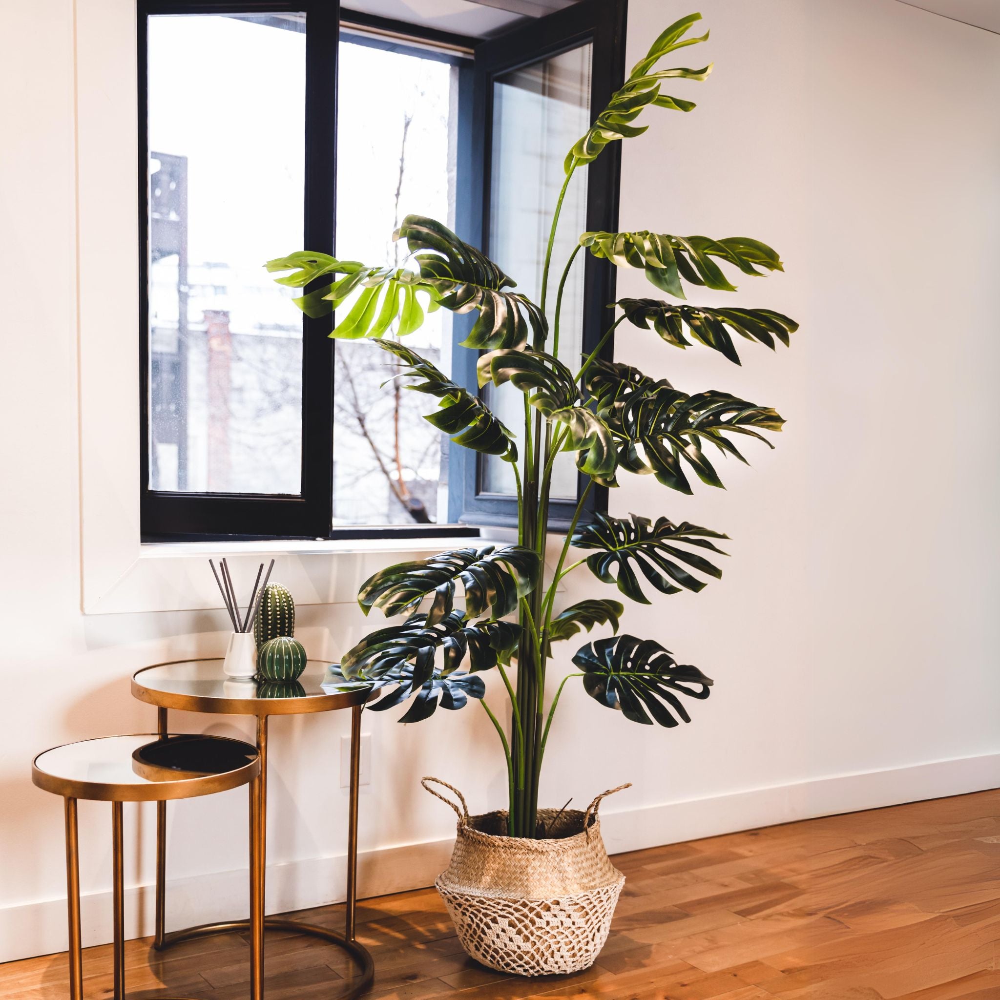 Rita Artificial Monstera Potted Plant (Multiple Sizes)